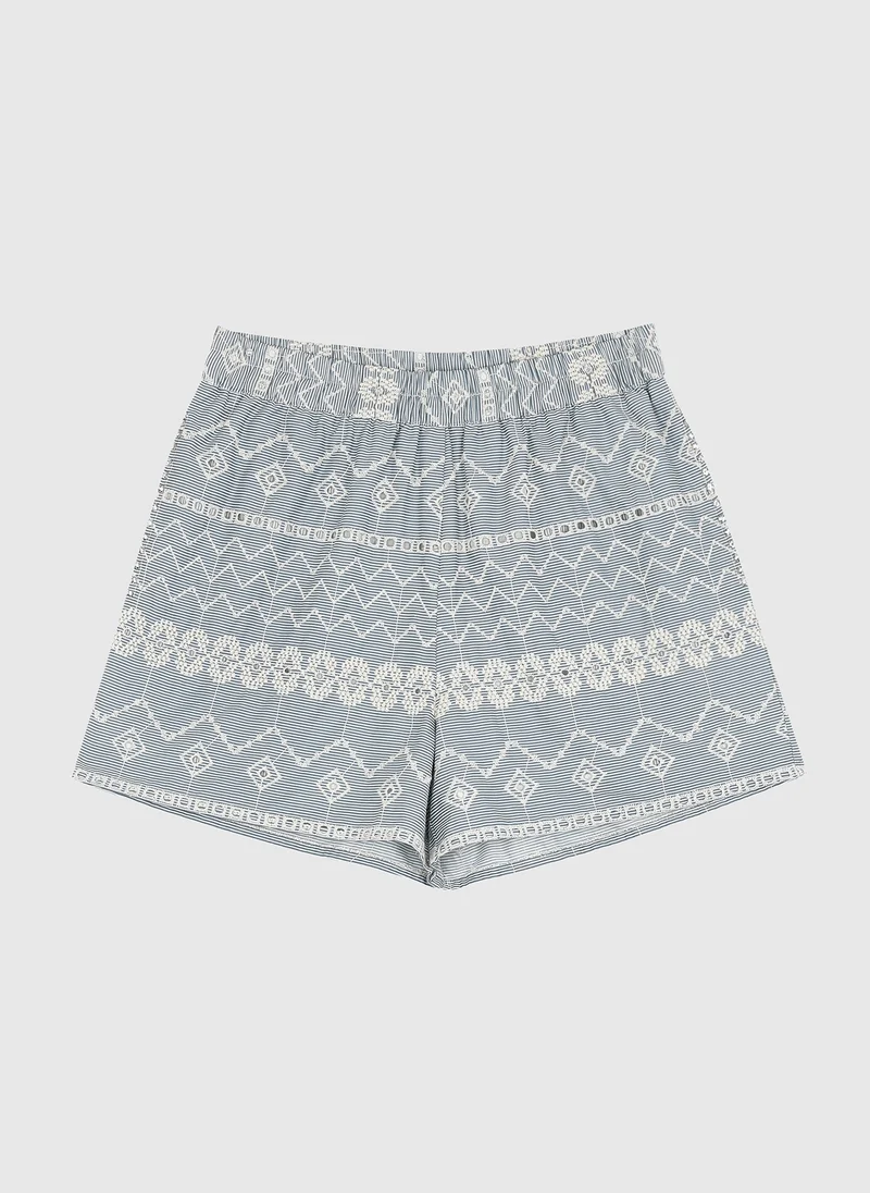 SHORT RELILA rayure