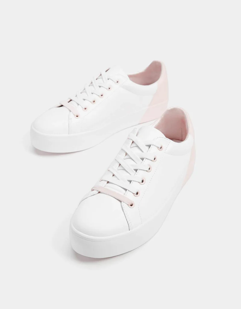 Trainers with heel detail
