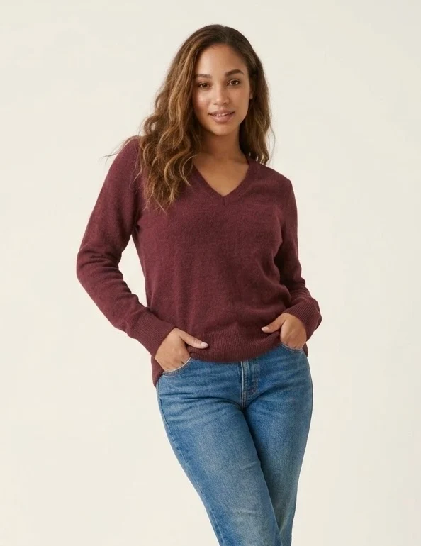 Pull Col V Jodhpur 100 % Laine (Galeries Lafayette)