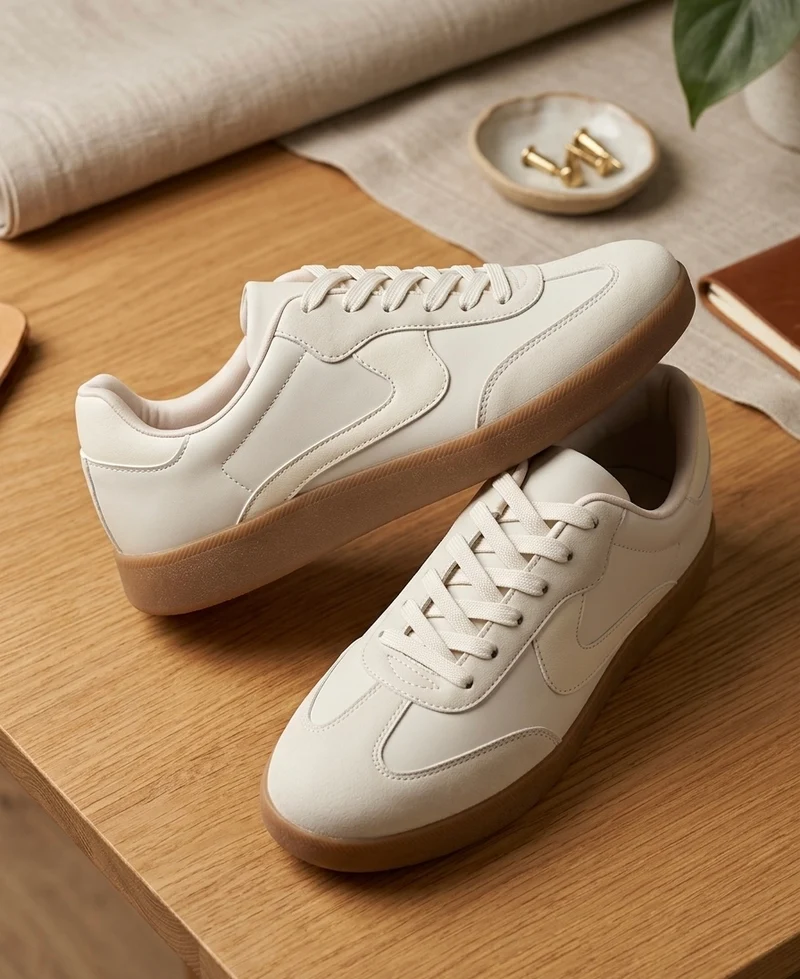 Baskets Basses Beige/Crème
