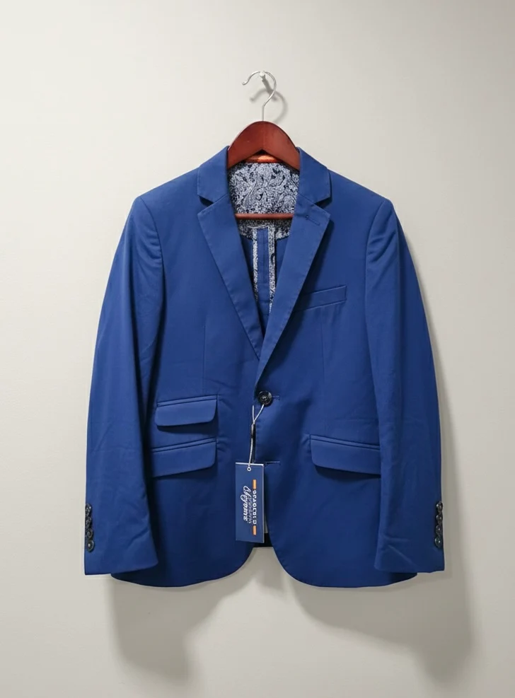 Veste de Costume Bleue Spagnolo - 12ans - Neuf