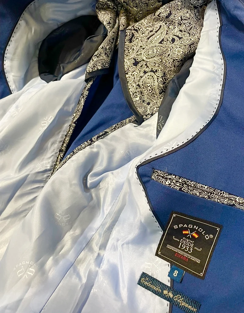 Veste de Costume Bleue Spagnolo - 12ans - Neuf