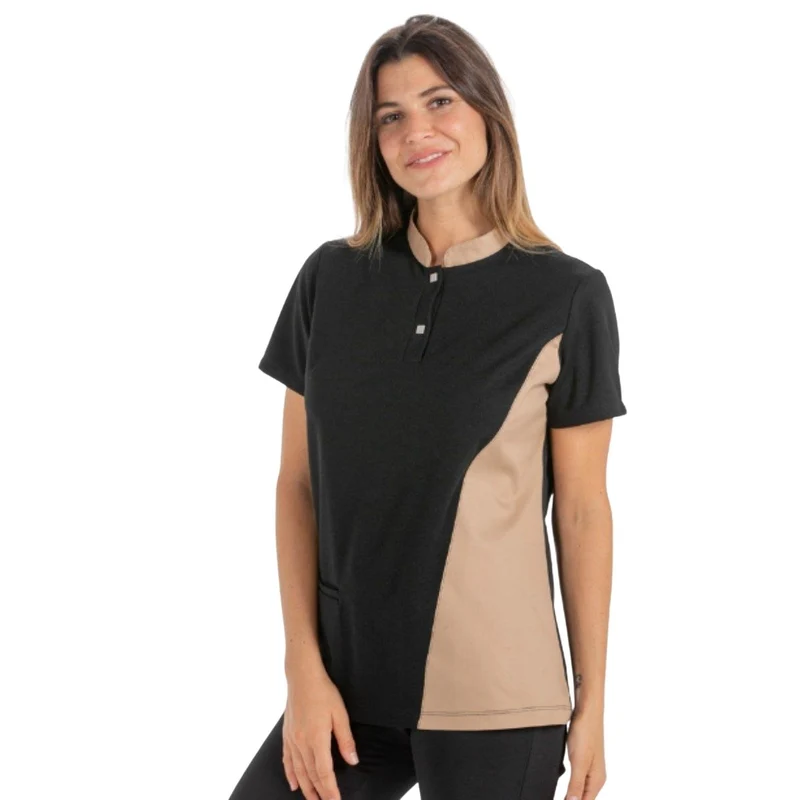 Polo Negro Señorita Costado Arena