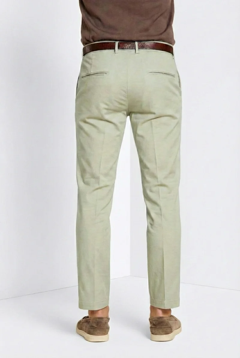 Torino Flex pantalon chino homme en gabardine stretch slim fit ①