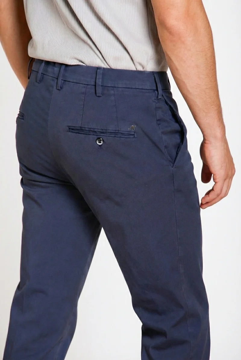New York pantalon chino homme en gabardine stretch regular fit ①