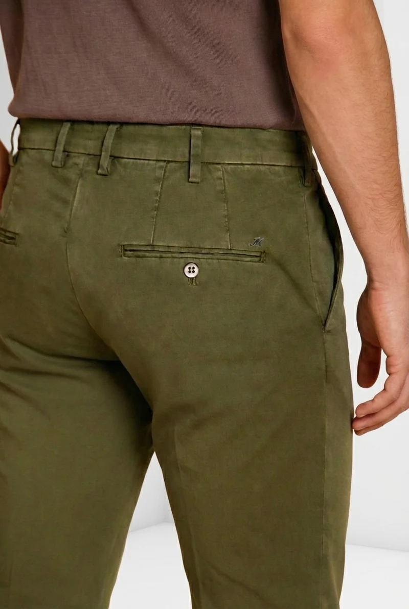 New York pantalon chino homme en gabardine stretch regular fit ①