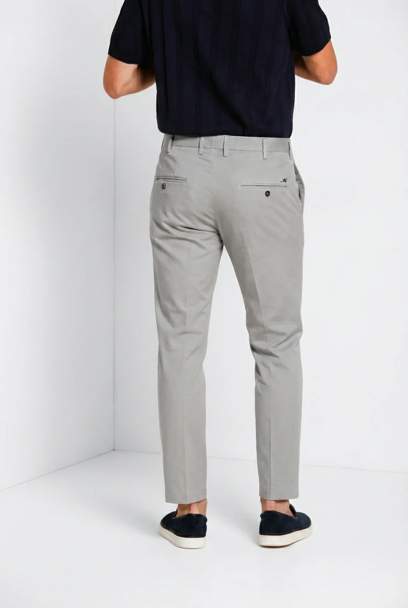 New York pantalon chino homme en gabardine stretch regular fit ①