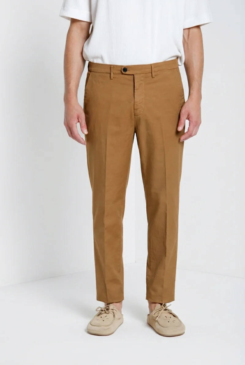 Boston pantalon chino homme en cavallery stretch relaxed fit