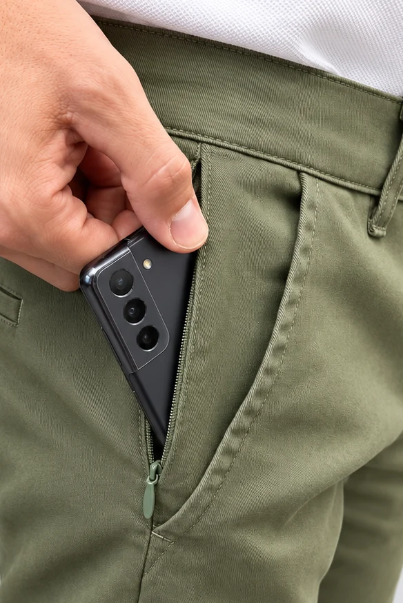 Le chino classique - Coupe droite