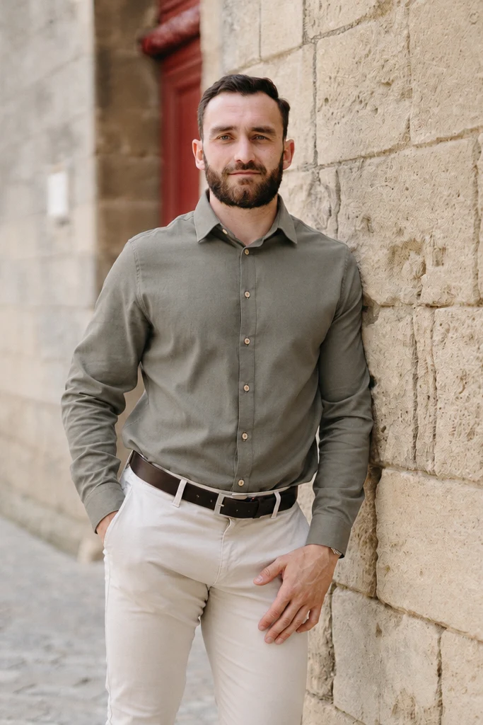 La chemise d'automne en tencel