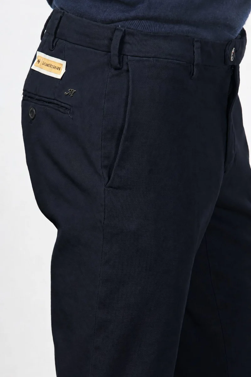 Paris pantalon chino homme en tricotine de coton tapered fit