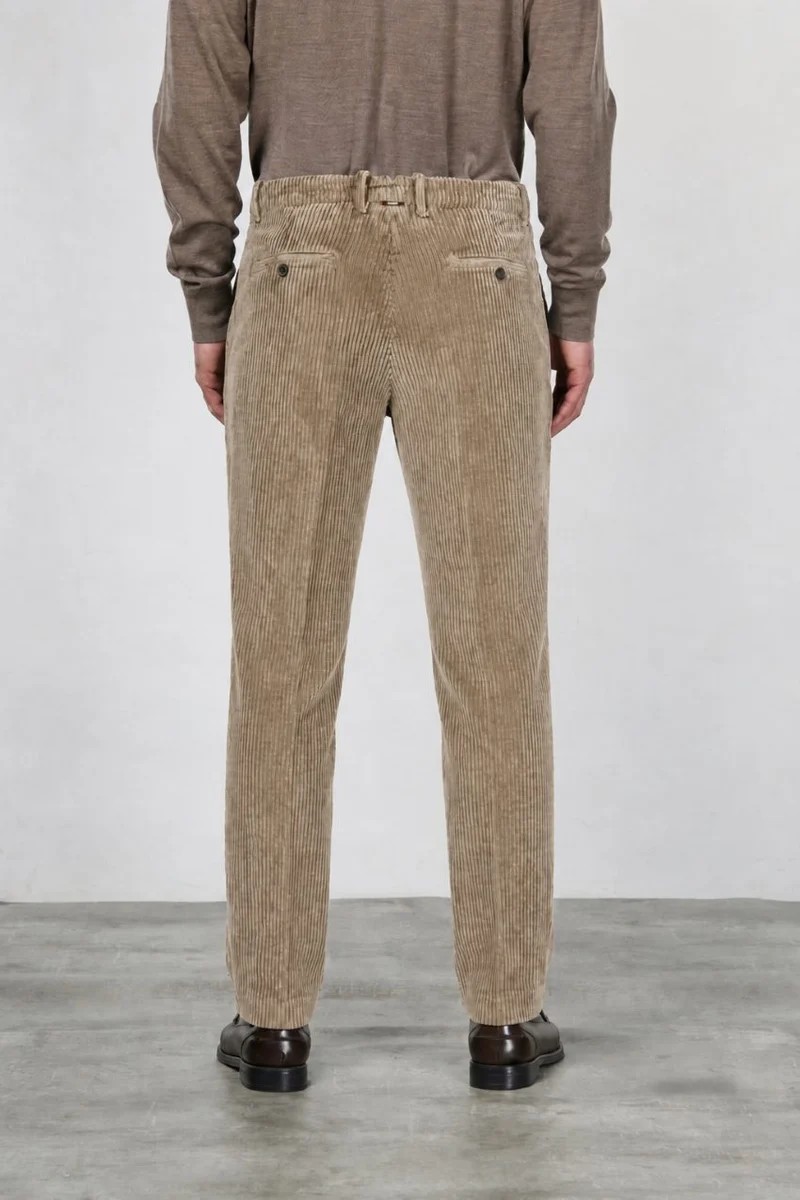Paris pantalon chino homme en velours à grosses côtes carrot fit