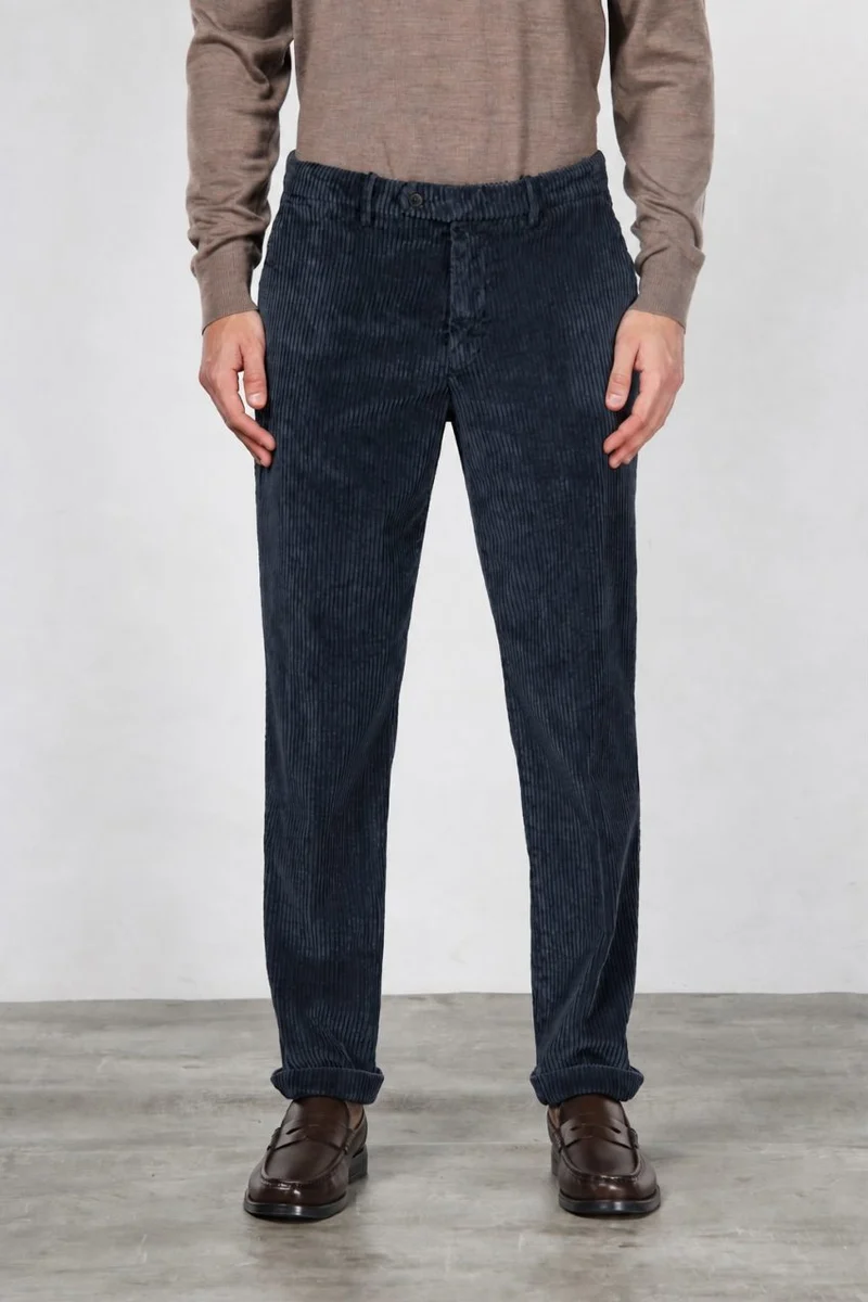 Paris pantalon chino homme en velours à grosses côtes carrot fit