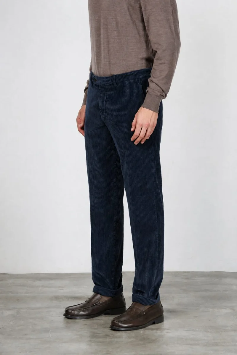 Paris pantalon chino homme en velours à grosses côtes carrot fit