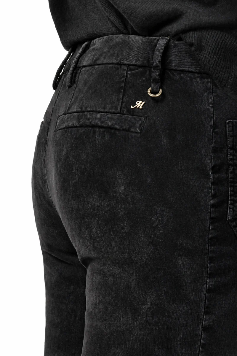 New York Flare pantalon chino femme en velours 1000 raies slim fit