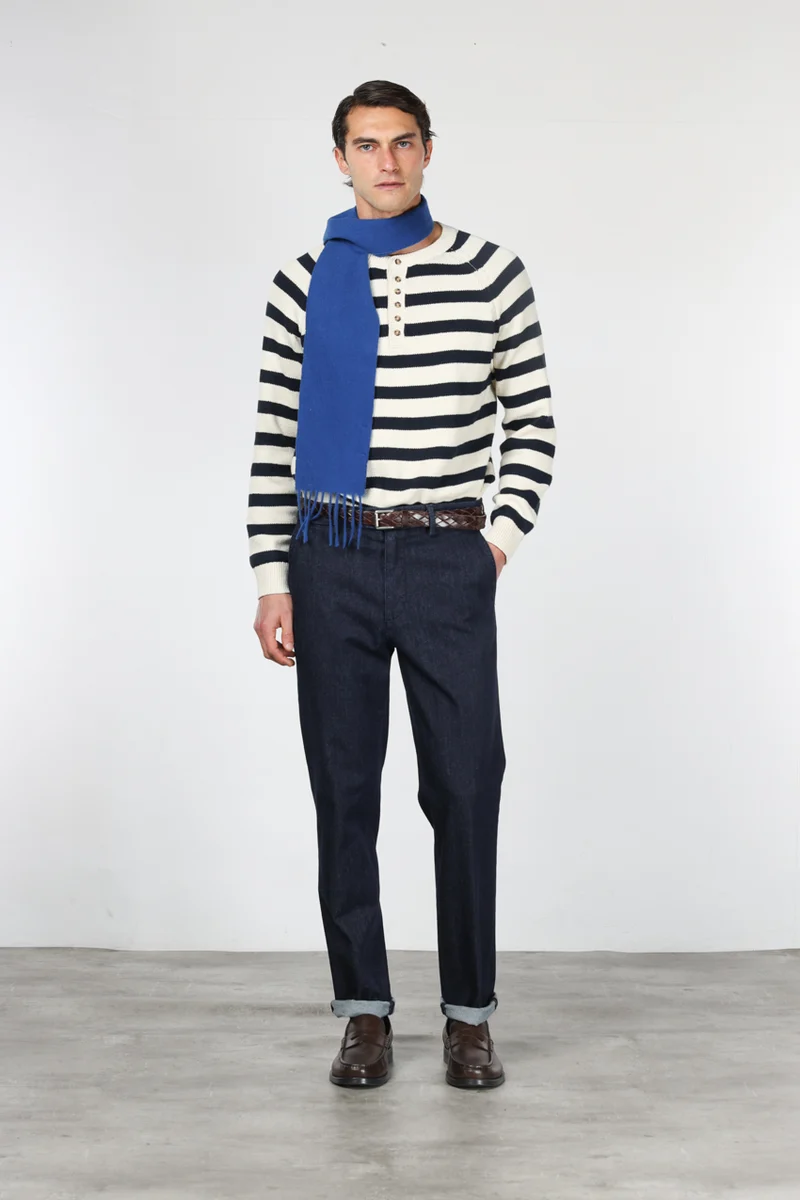 Madison pantalon chino homme en techno denim stretch carrot fit