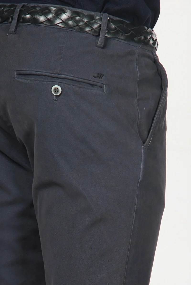 Milano pantalon chino homme en gabardine stretch extra slim fit ①