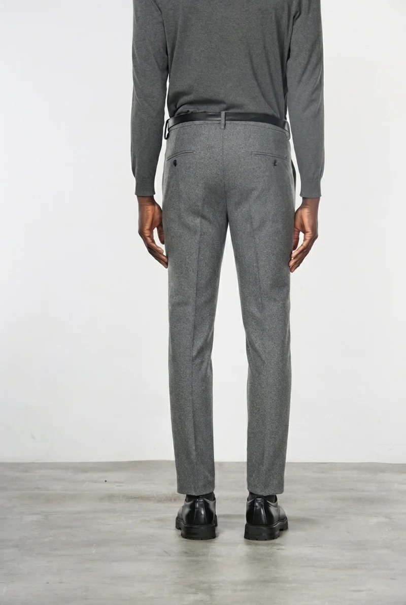 Torino Jog pantalon chino homme en jersey flanelle slim fit