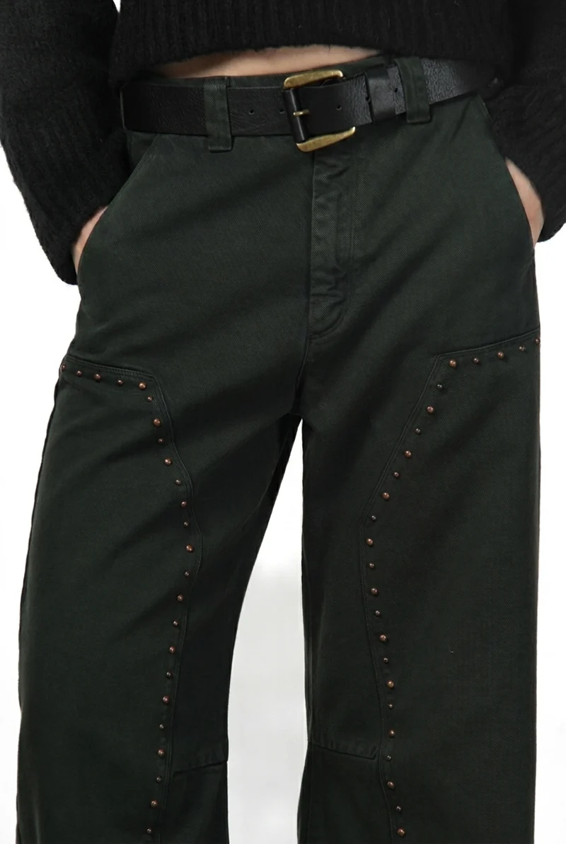 Silvye pantalon chino femme en twill balloon fit