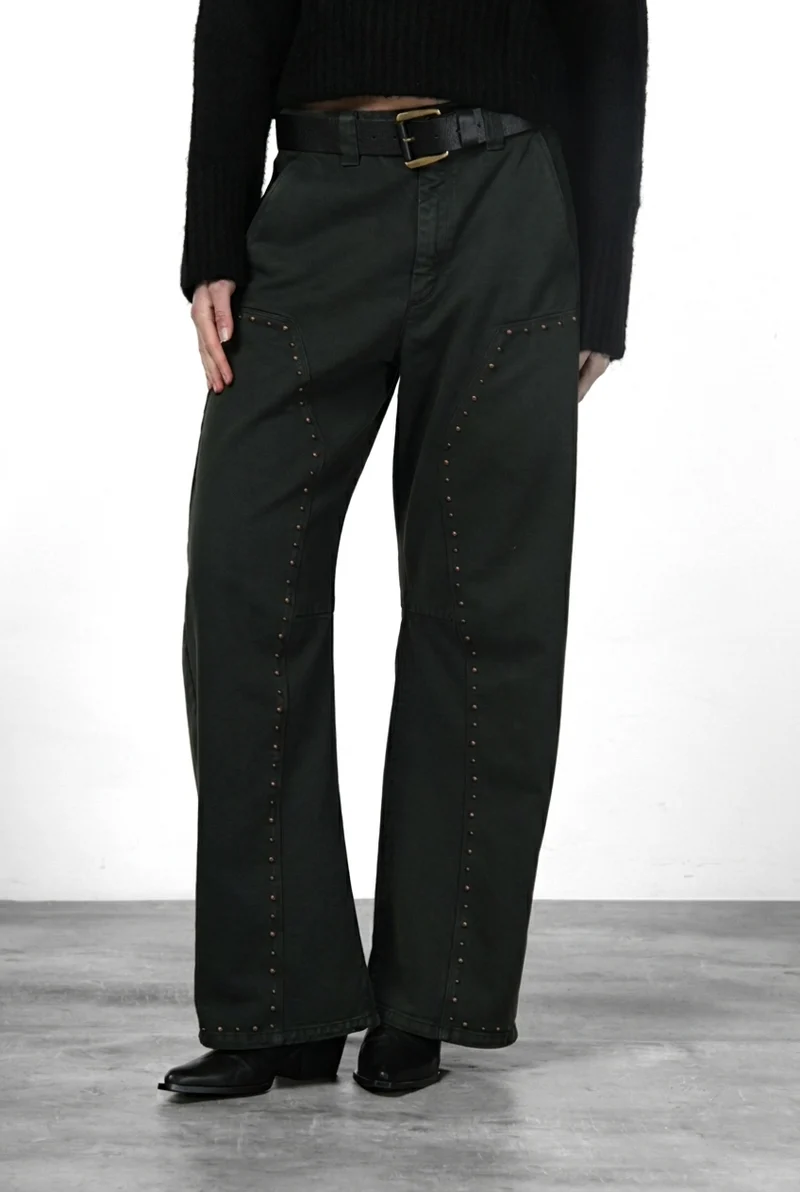 Silvye pantalon chino femme en twill balloon fit