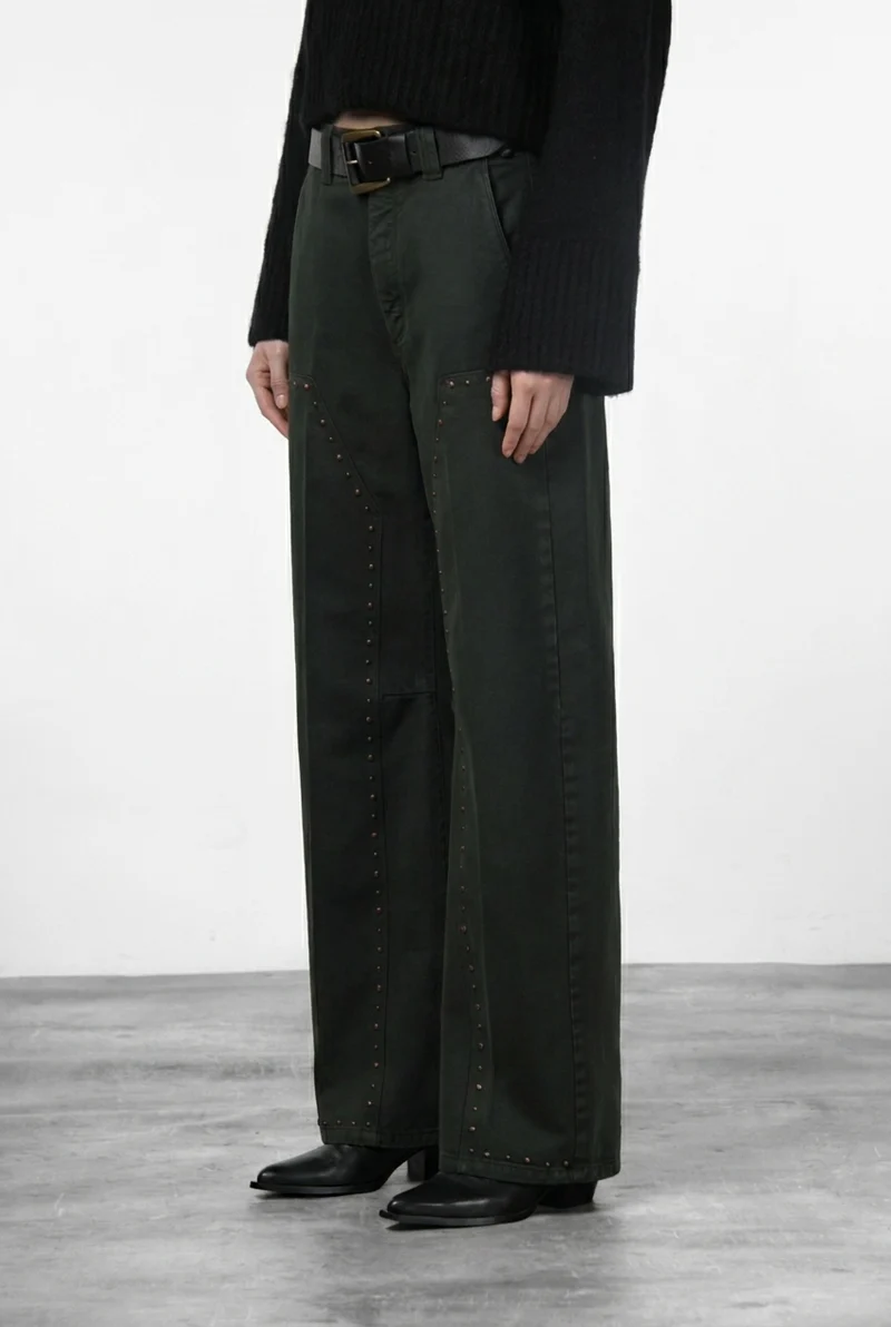 Silvye pantalon chino femme en twill balloon fit