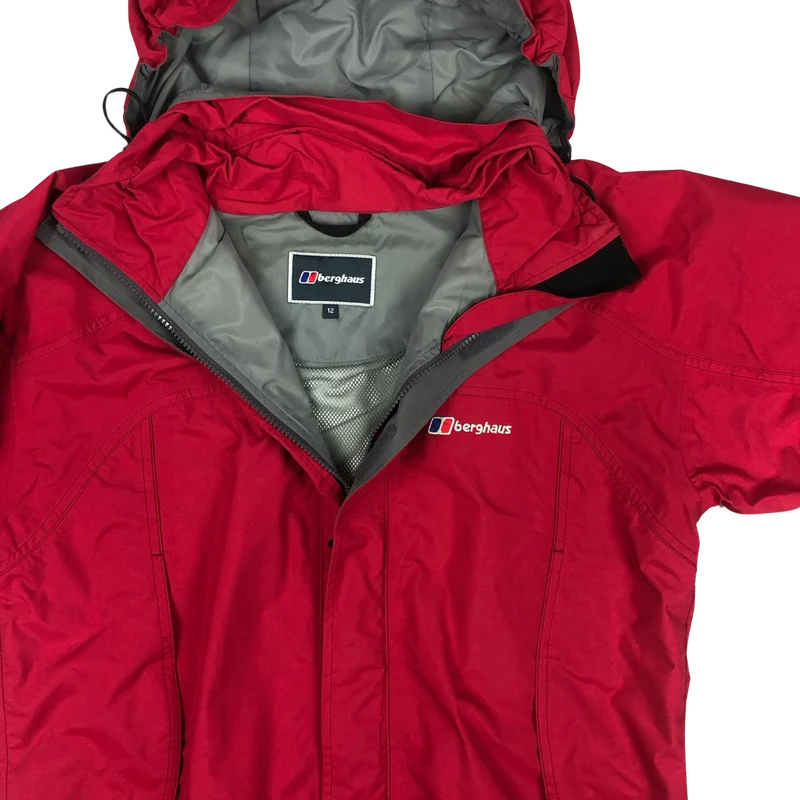 Vintage 90s Red Berghaus Zip-Up Outdoor Jacket Windbreaker Large