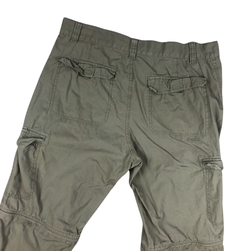 Vintage Beige Zip-off Cargo Trousers 36/26