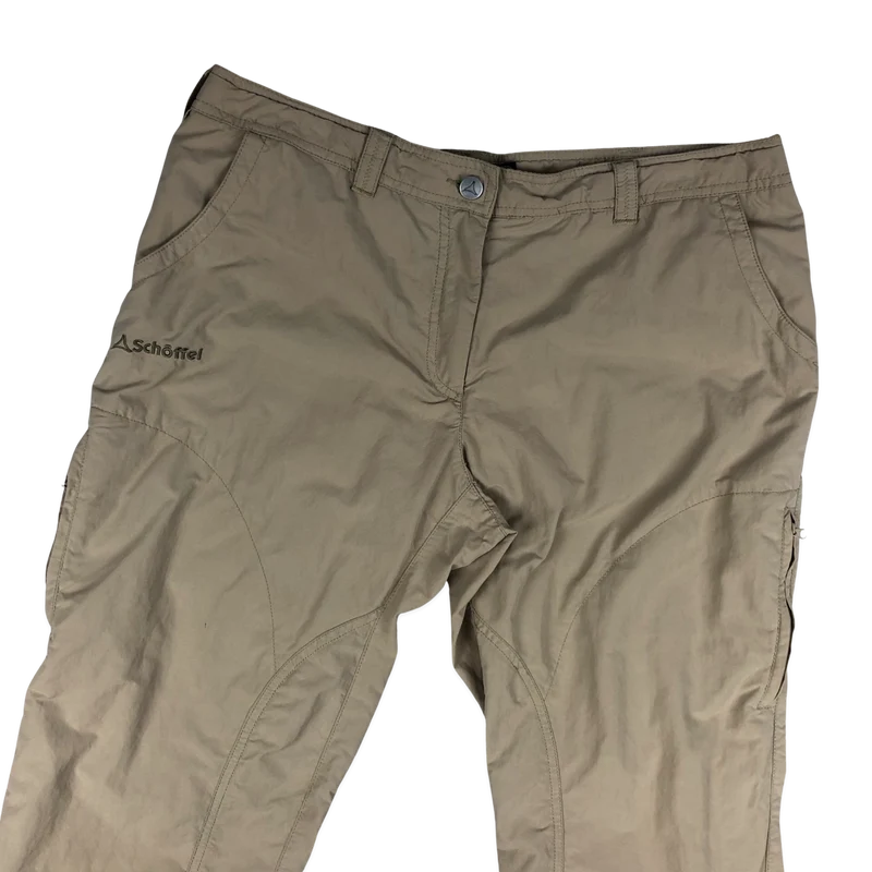 Vintage Schoffel Beige Zip-off Cargo Trousers 16