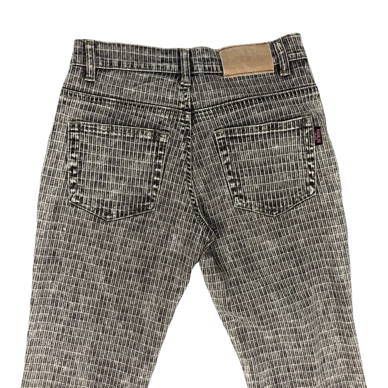 Vintage Textured Flared Trousers 27W 29L