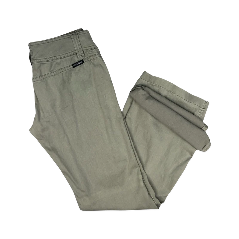 Vintage Flared Beige Trousers 30W 31L