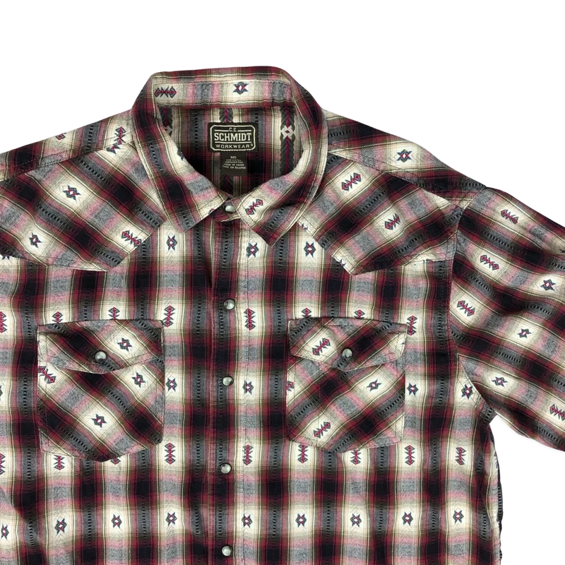 Vintage C. E. Schmidt Aztec Pattern Flannel Shirt XL