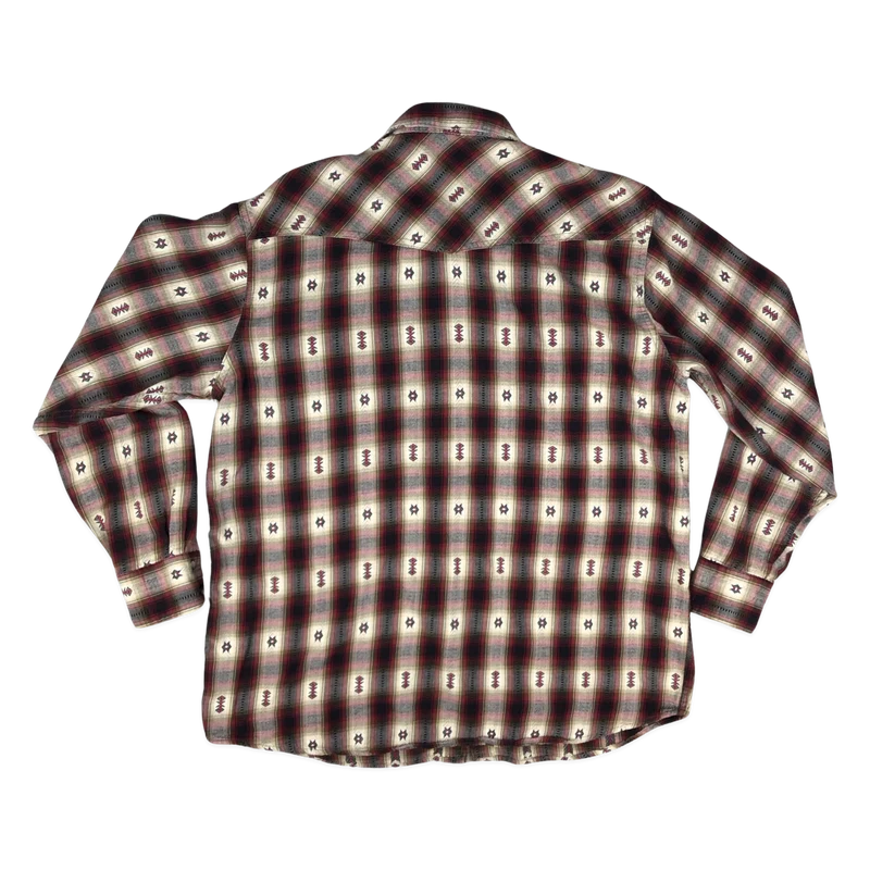 Vintage C. E. Schmidt Aztec Pattern Flannel Shirt XL