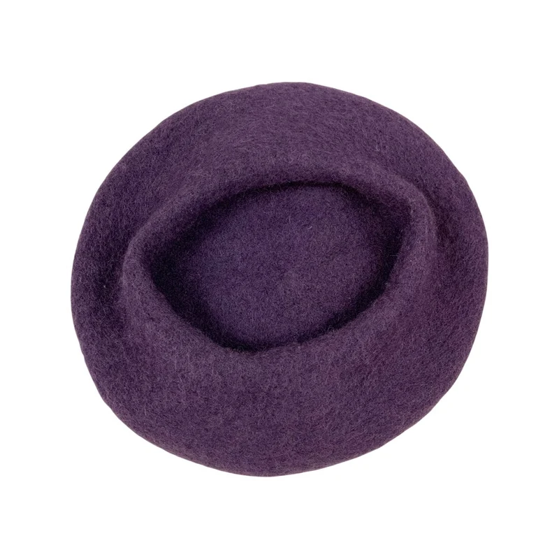 Vintage Beret Purple