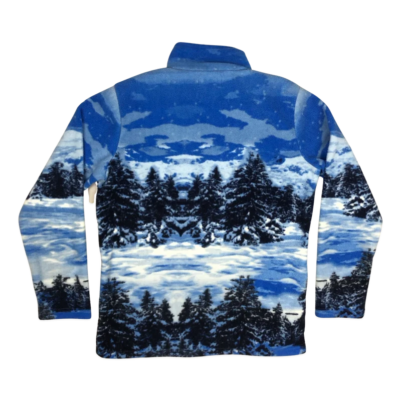 Vintage Atlas Zip-up Wolf Fleece Jacket 10 12 14 16