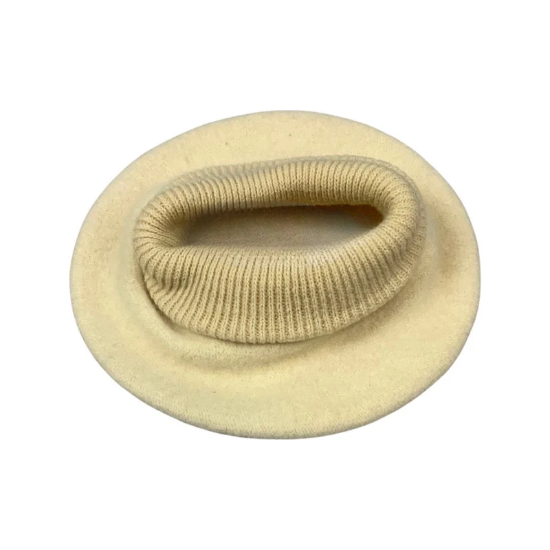 Vintage 80s Cream Beret