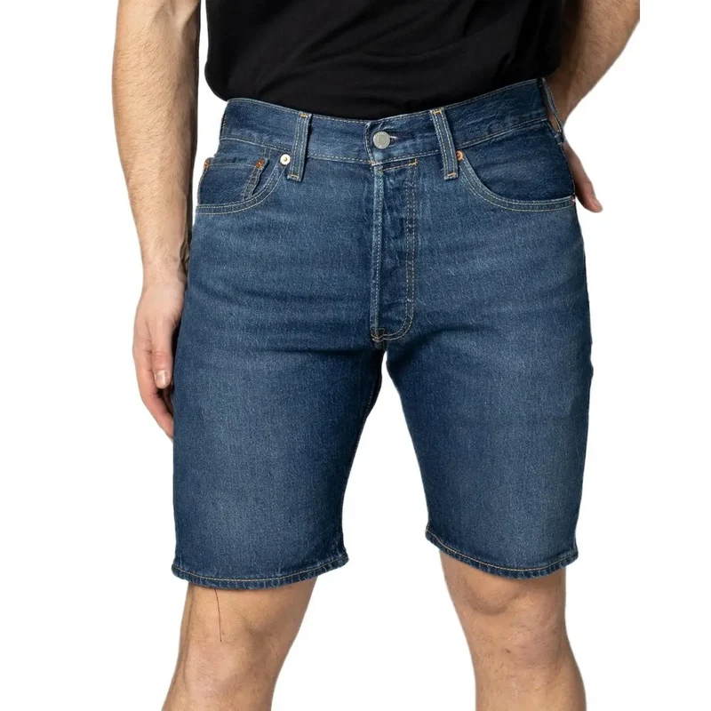 Levi's Hommes - Short bleu en coton avec poches
