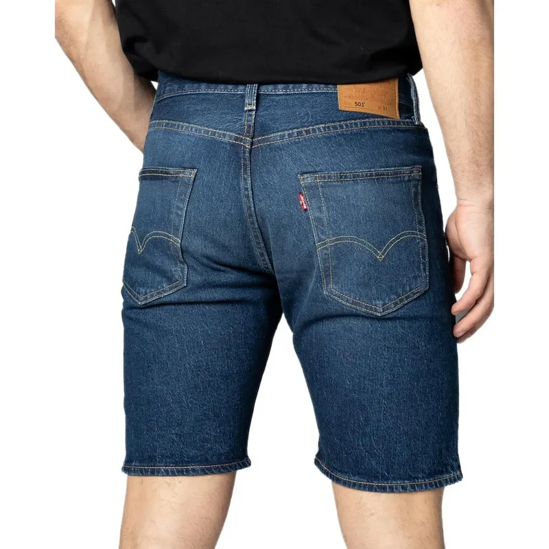 Levi's Hommes - Short bleu en coton avec poches