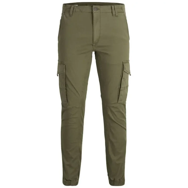 Pantalon vert à poches pour hommes Jack & Jones