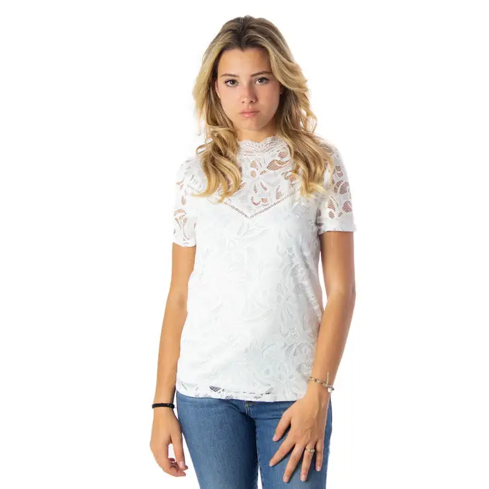 Vila Clothes T-Shirt blanc à imprimé ludique pour femme