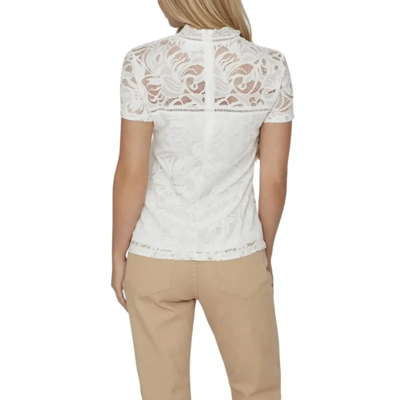 Vila Clothes T-Shirt blanc à imprimé ludique pour femme
