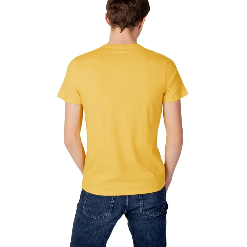 T-shirt jaune U.S. Polo Assn. T-Shirt homme pour le printemps et l'été