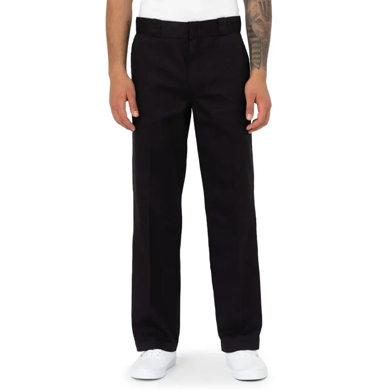 Pantalons noirs Dickies pour hommes Collection automne-hiver