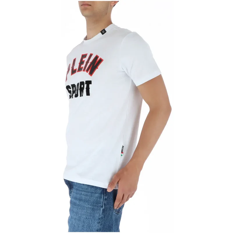 Plein Sport Men's White Printed Short Sleeve T-Shirt