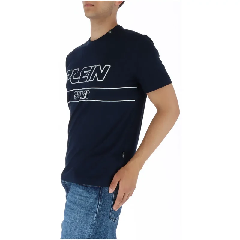 Plein Sport Men's Blue Print Short Sleeve T-Shirt