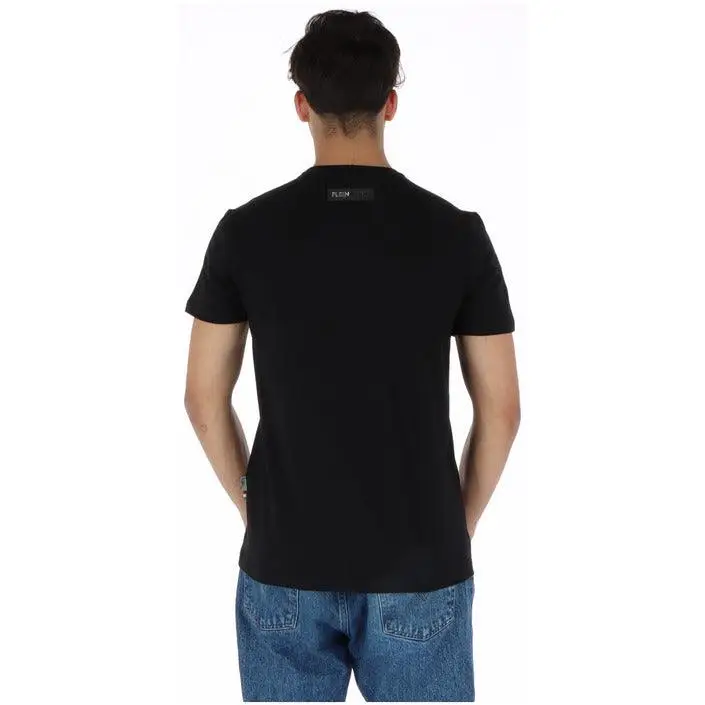 Plein Sport Hommes T-Shirt Col rond imprimé noir