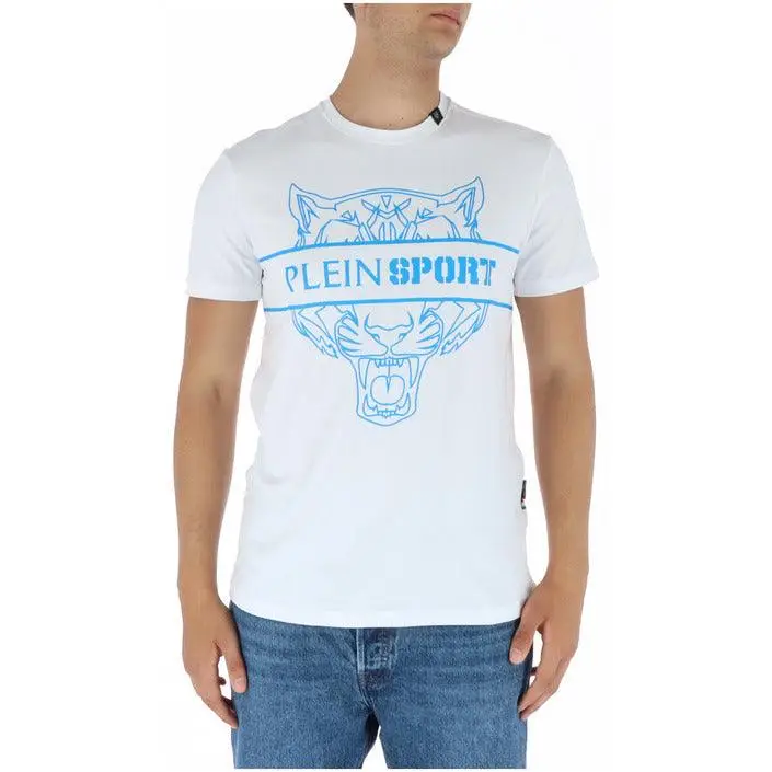 Plein Sport Hommes T-Shirt Col rond imprimé noir
