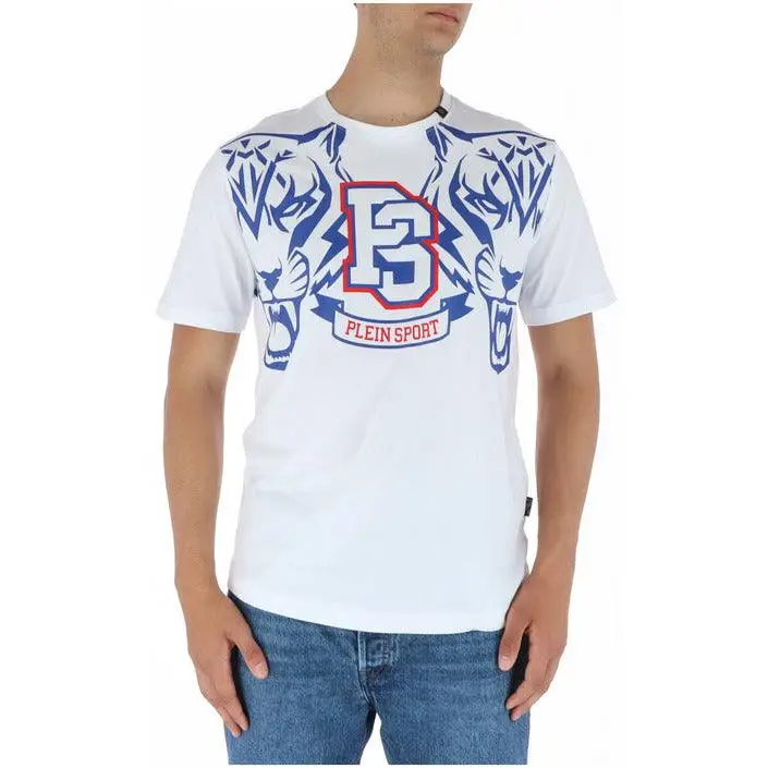 Plein Sport Hommes T-Shirt Col rond imprimé noir