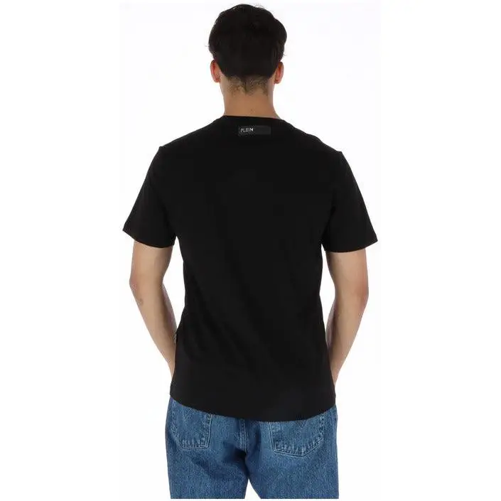 Plein Sport Hommes T-Shirt Col rond imprimé noir