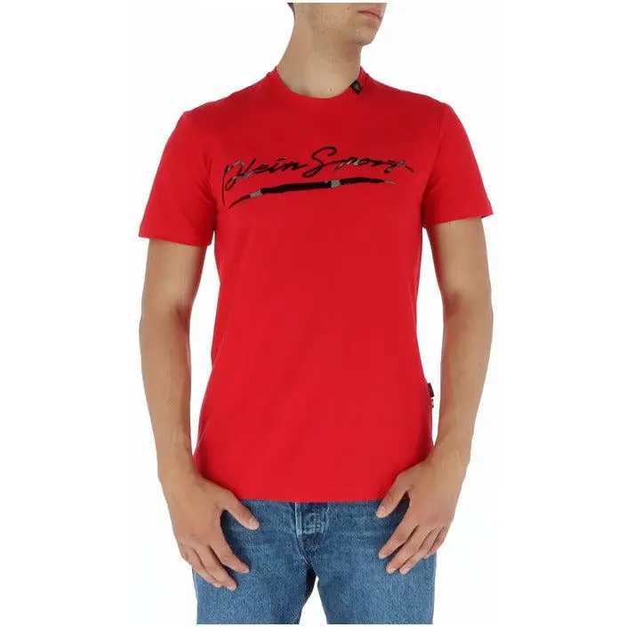 Plein Sport Hommes T-Shirt col rond imprimé vert