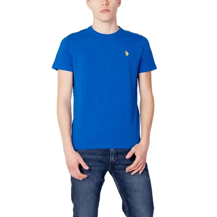 T-shirt à manches longues US Polo Assn bleu clair pour hommes